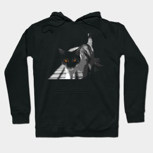 space strange cat Hoodie